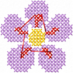 Cross Stitches Embroidery Design 8
